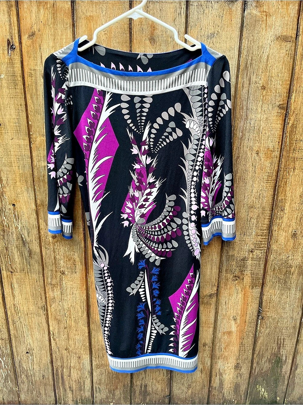 Ali Ro Abstract Print Midi Dress
